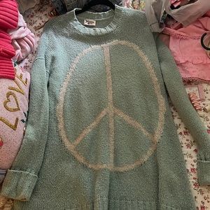 Peace sign sweater